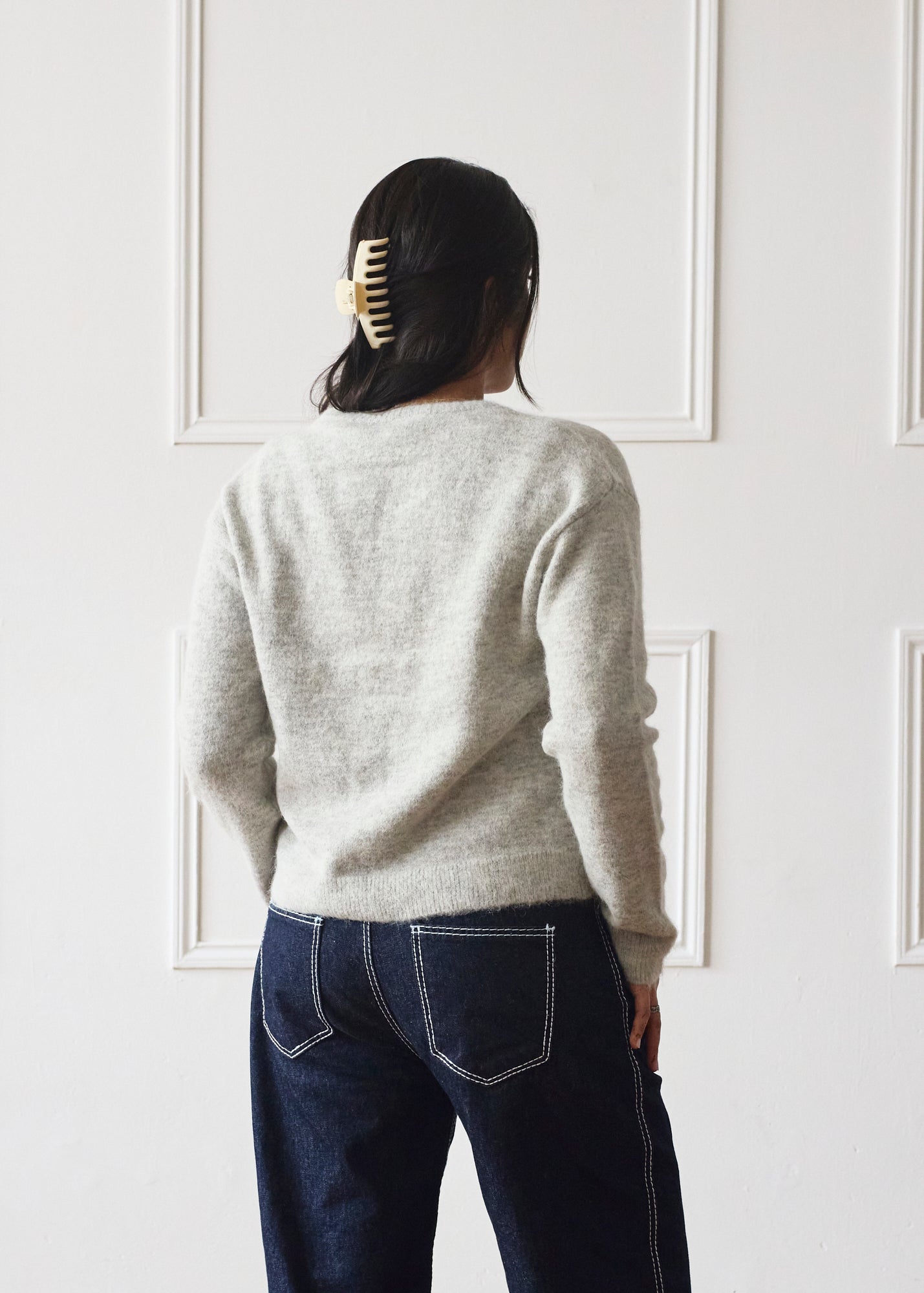 The Elsa Cardigan - Light Grey