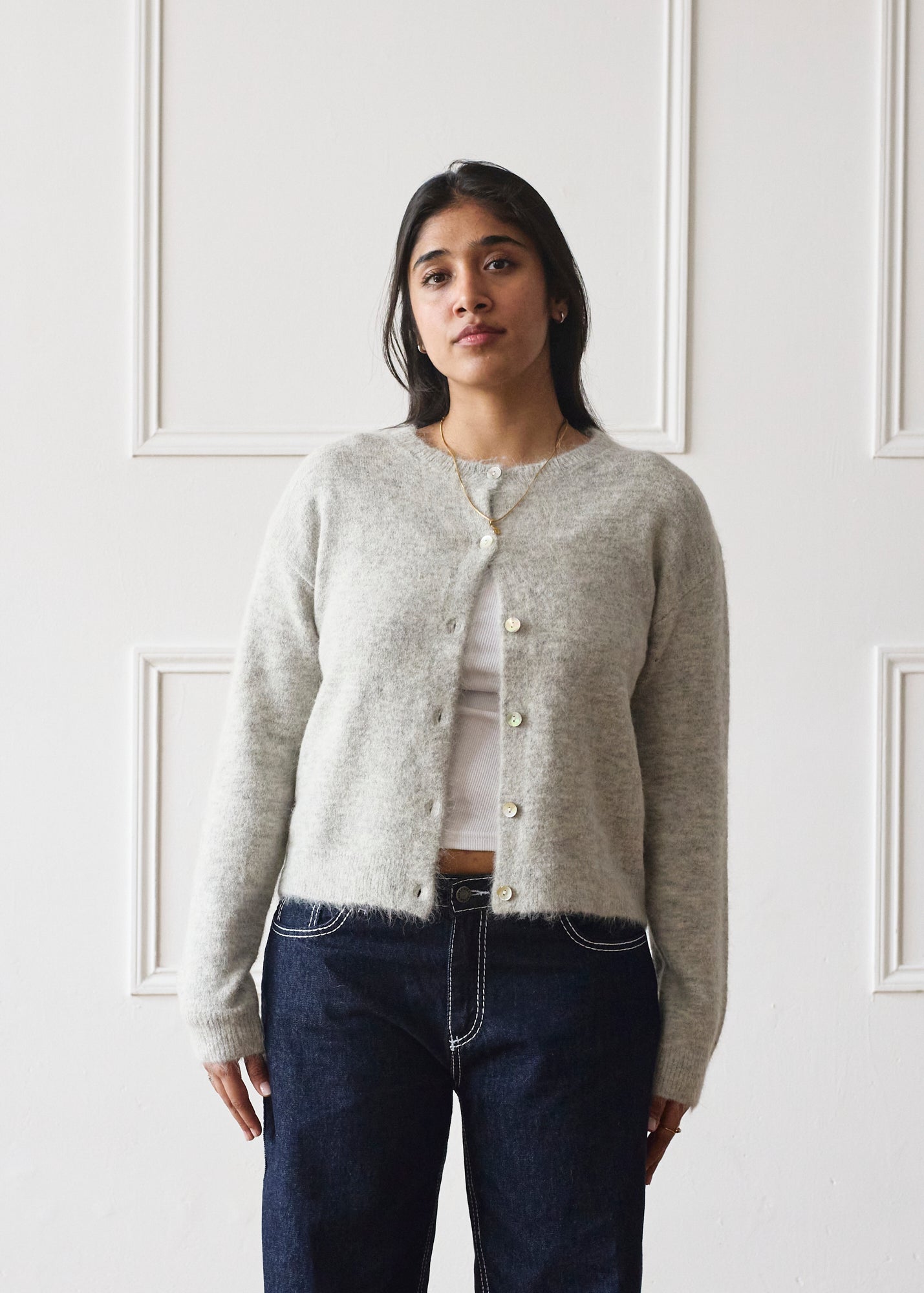 The Elsa Cardigan - Light Grey