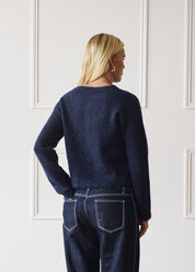 The Elsa Cardigan - Navy