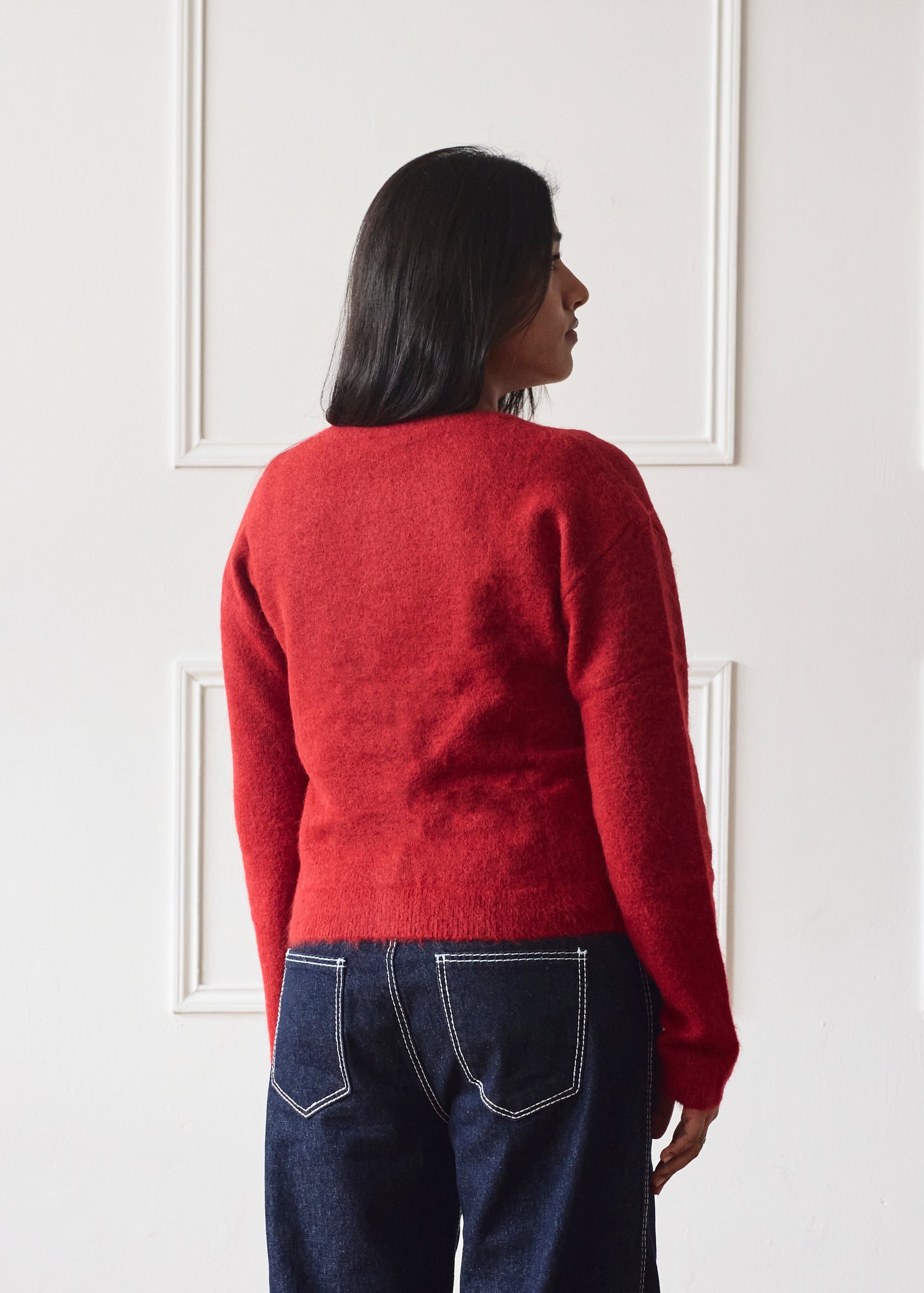 The Elsa Cardigan - Red