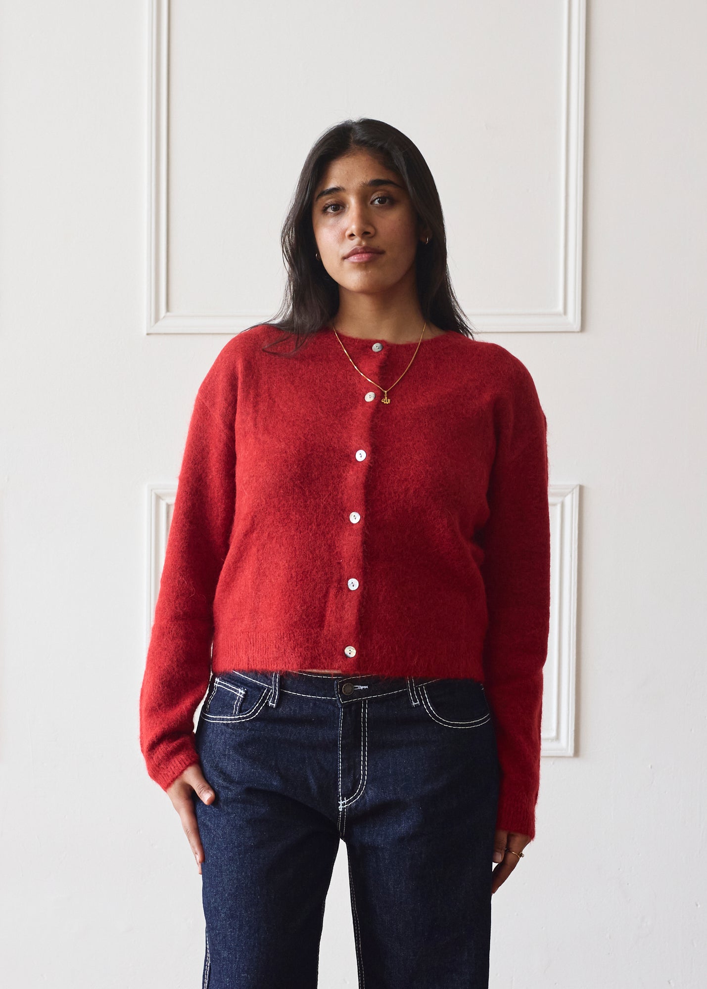 The Elsa Cardigan - Red