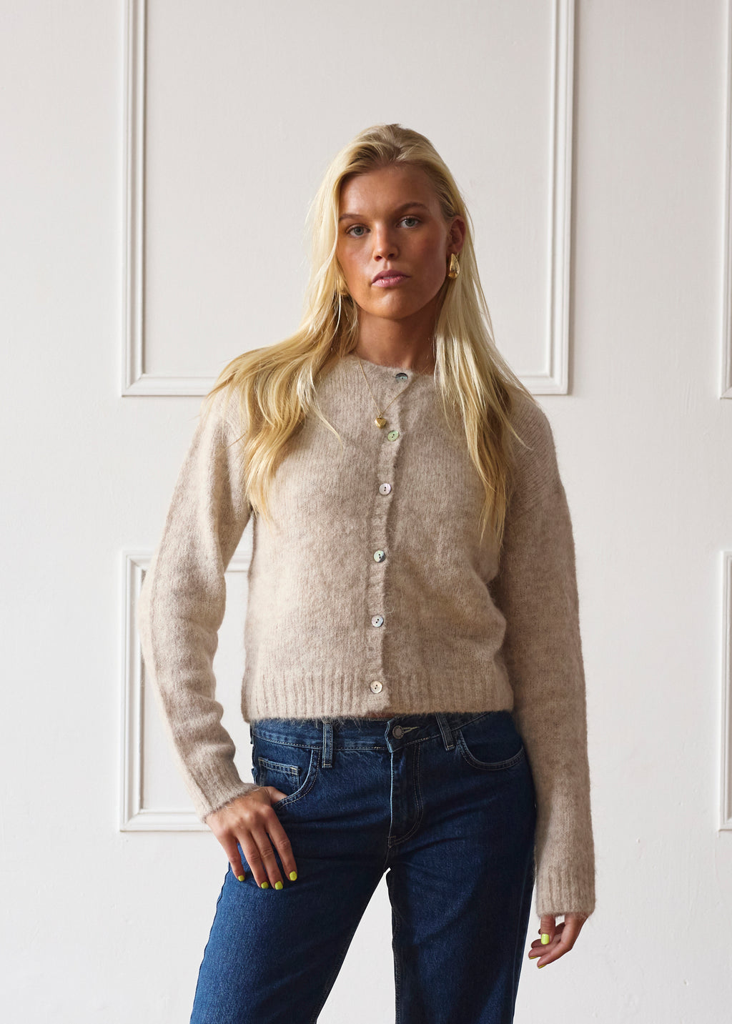 Evie Cardigan - Beige