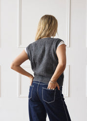 The Knit Vest - Dark Grey