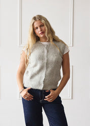 The Knit Vest - Light Grey