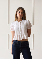 The Emma Blouse - White