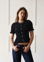 The Esme Blouse - Black