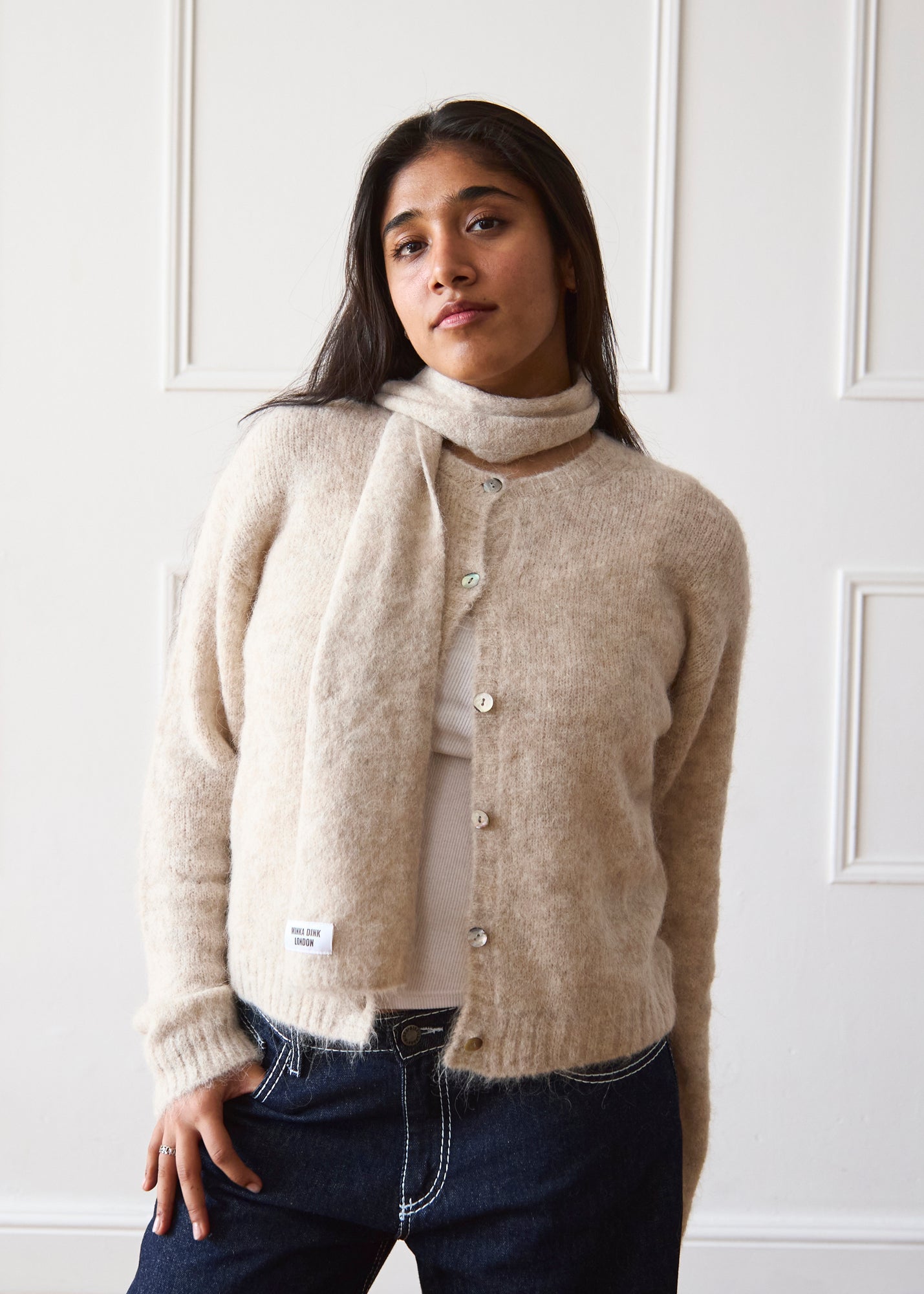 The Evie Scarf - Beige