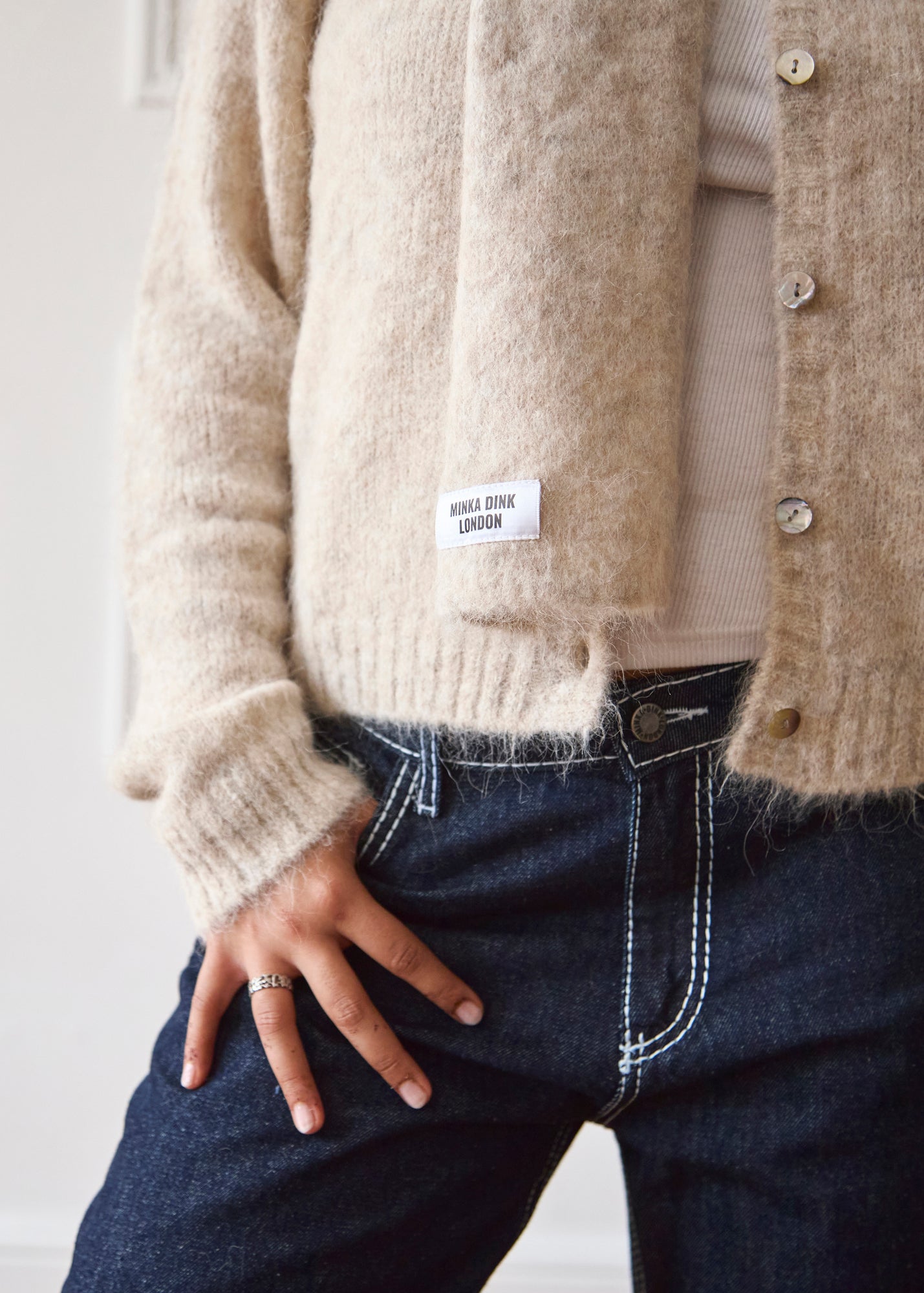 The Evie Cardigan - Beige