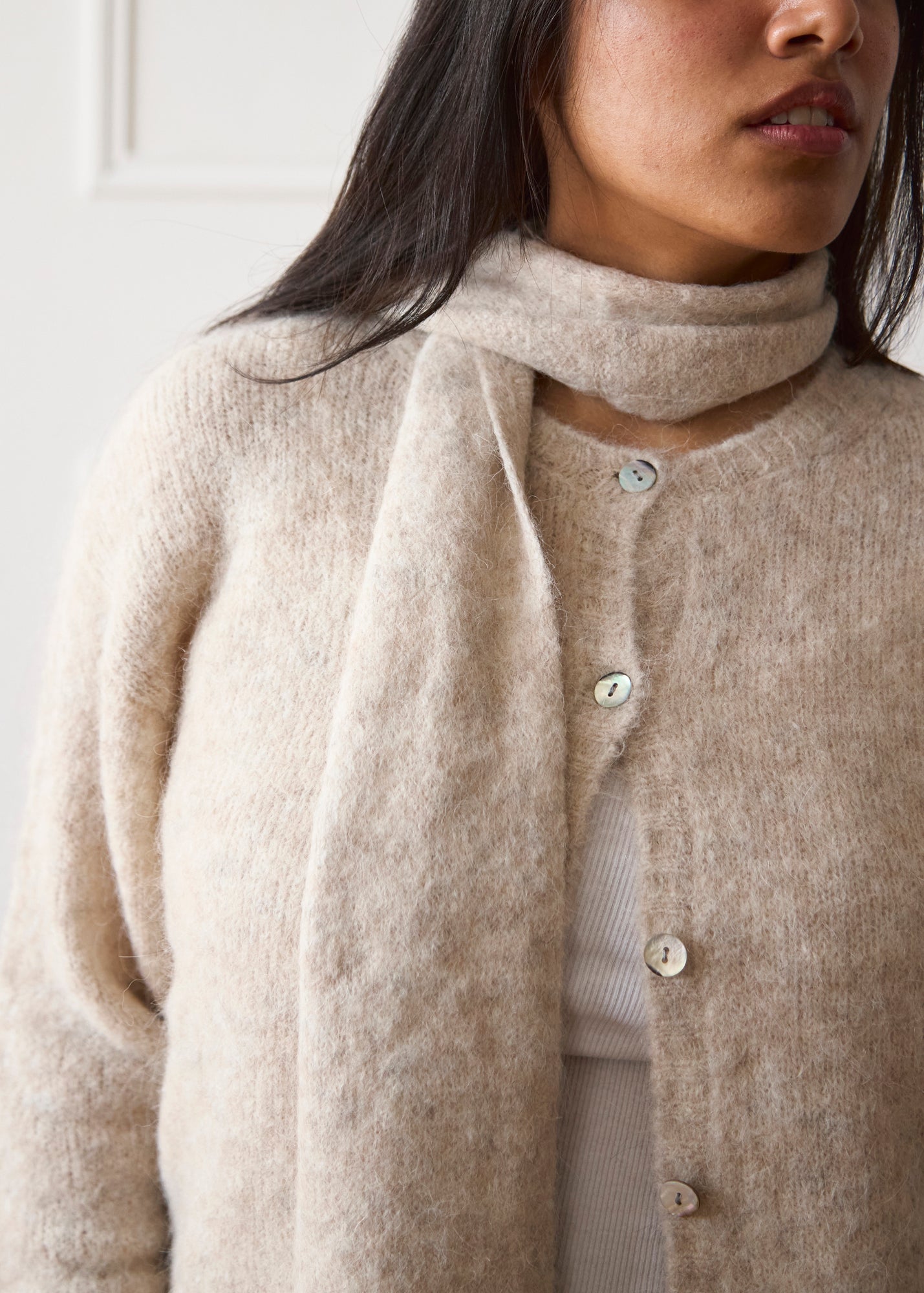 The Evie Scarf - Beige