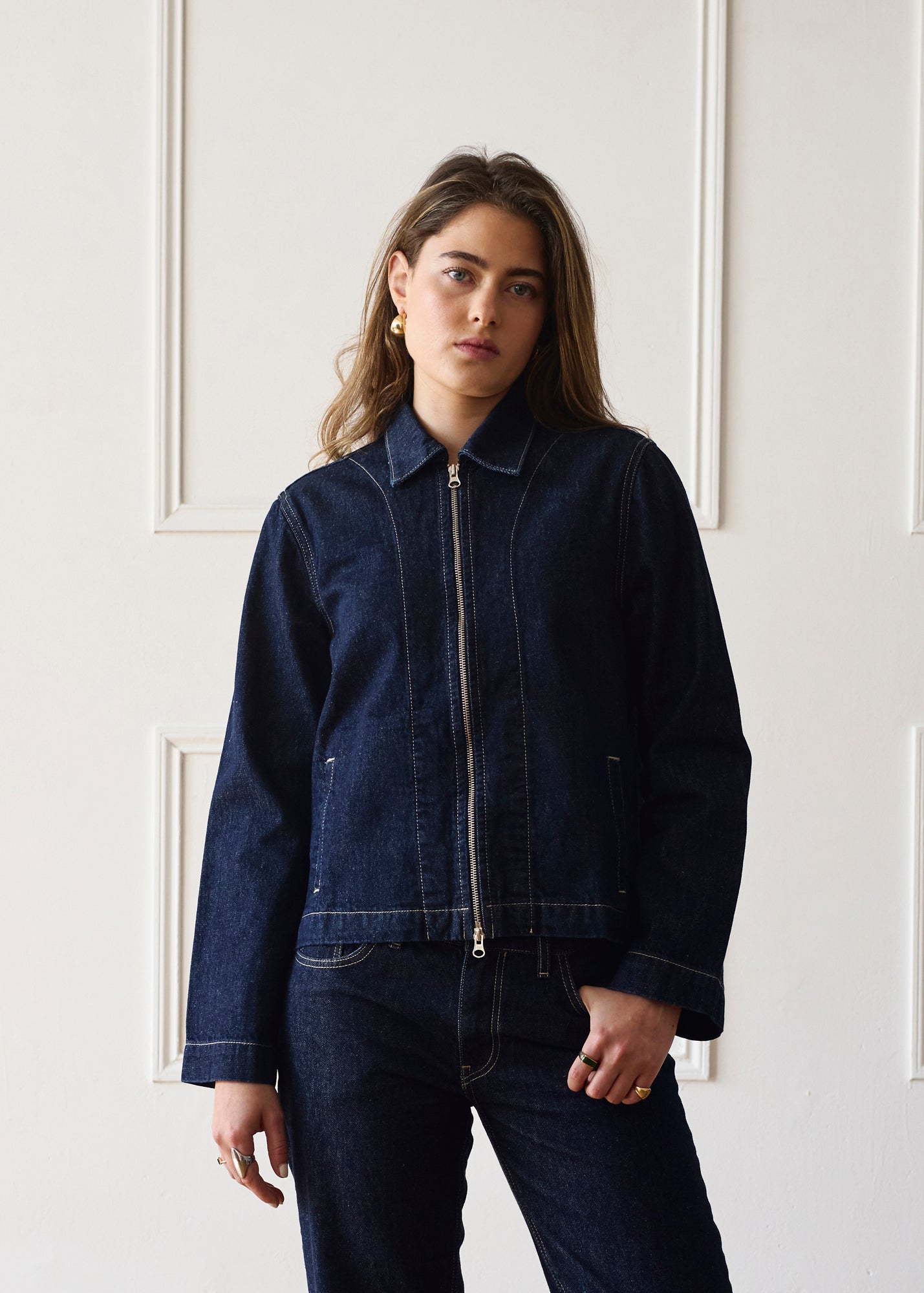 The Hani Jacket - Dark Wash