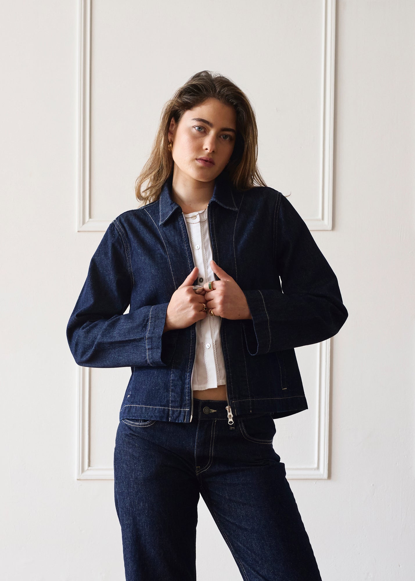 The Hani Jacket - Dark Wash