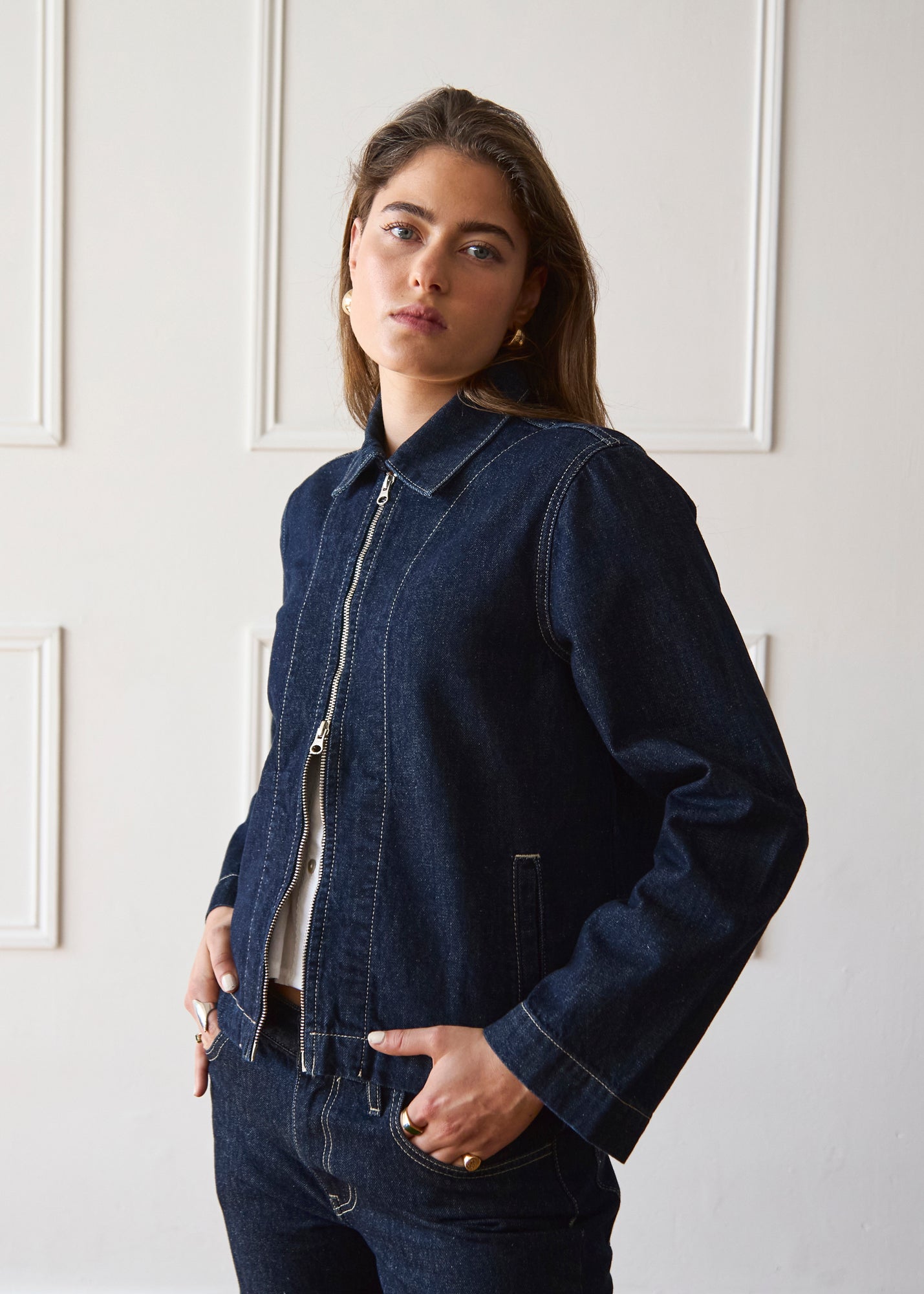 The Hani Jacket - Dark Wash