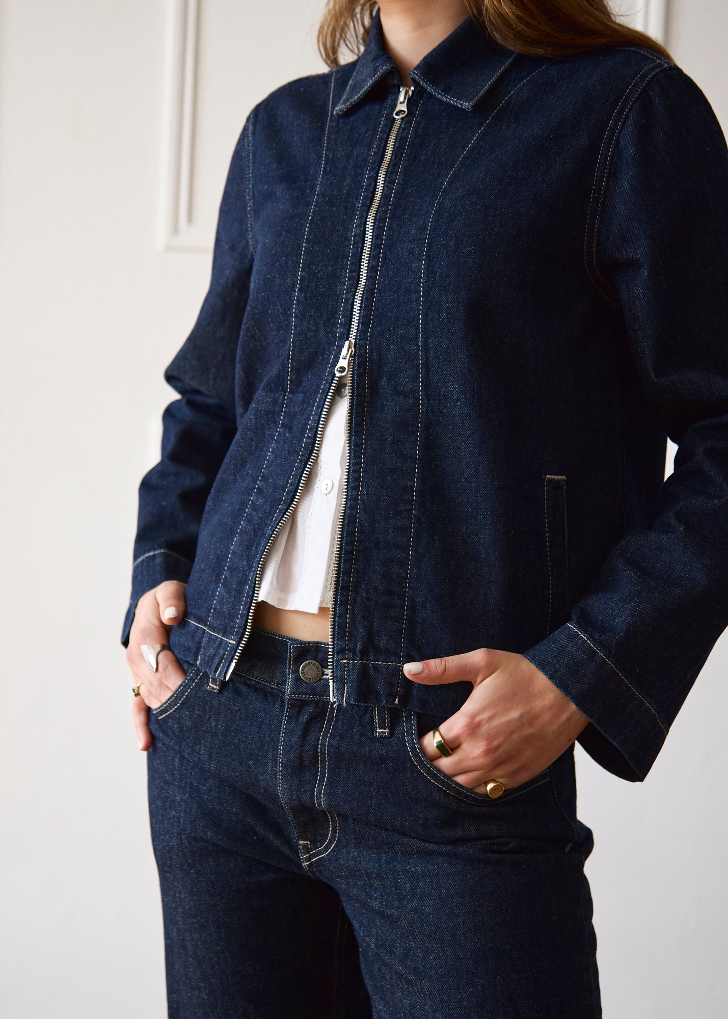 The Hani Jacket - Dark Wash