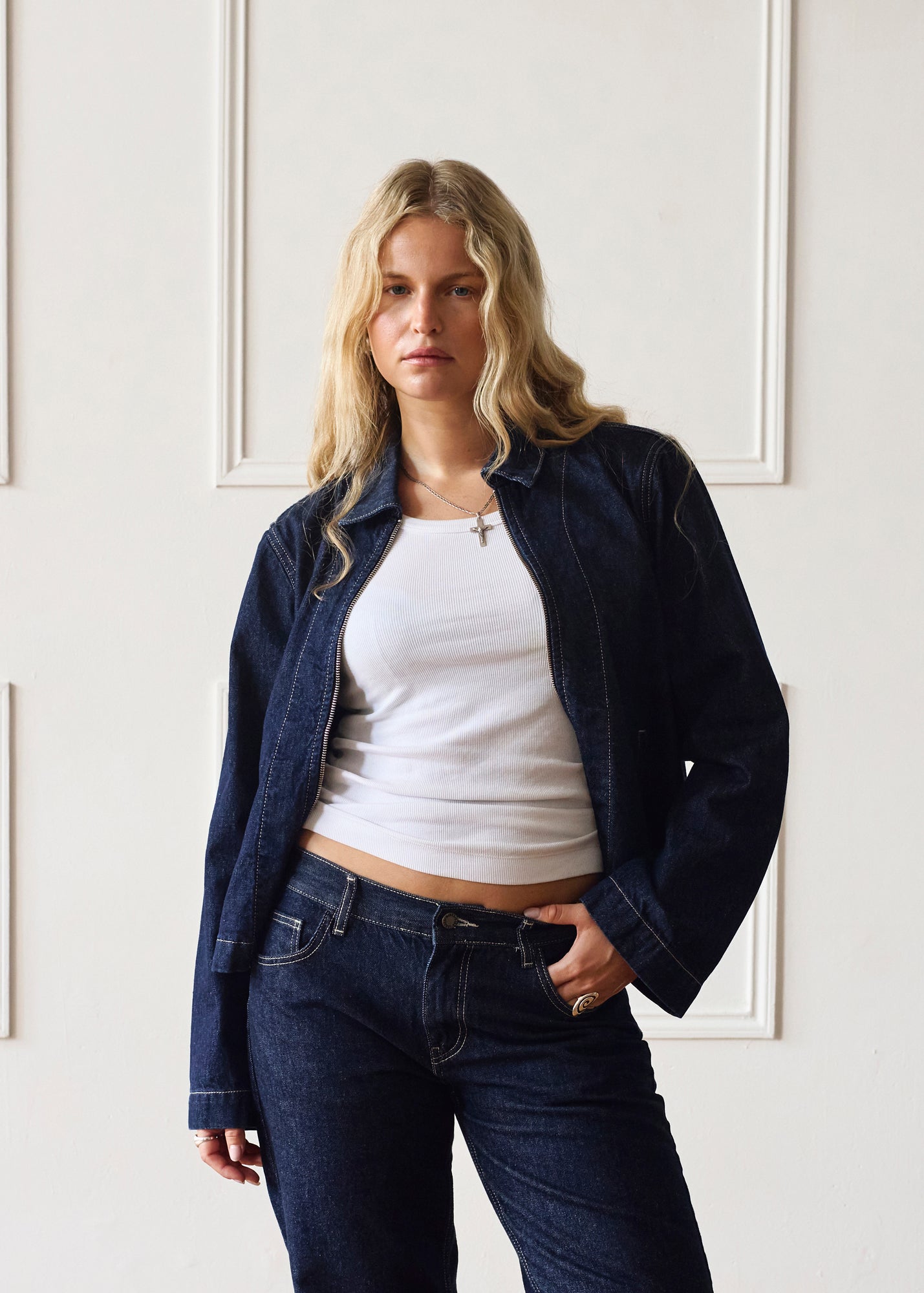 The Hani Jacket - Dark Wash