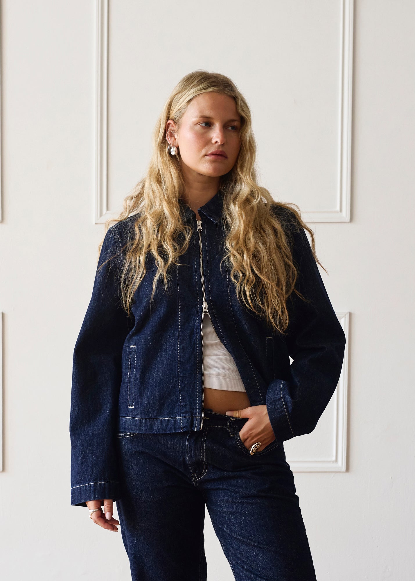 The Hani Jacket - Dark Wash