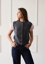 The Knit Vest - Dark Grey