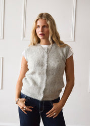The Knit Vest - Light Grey