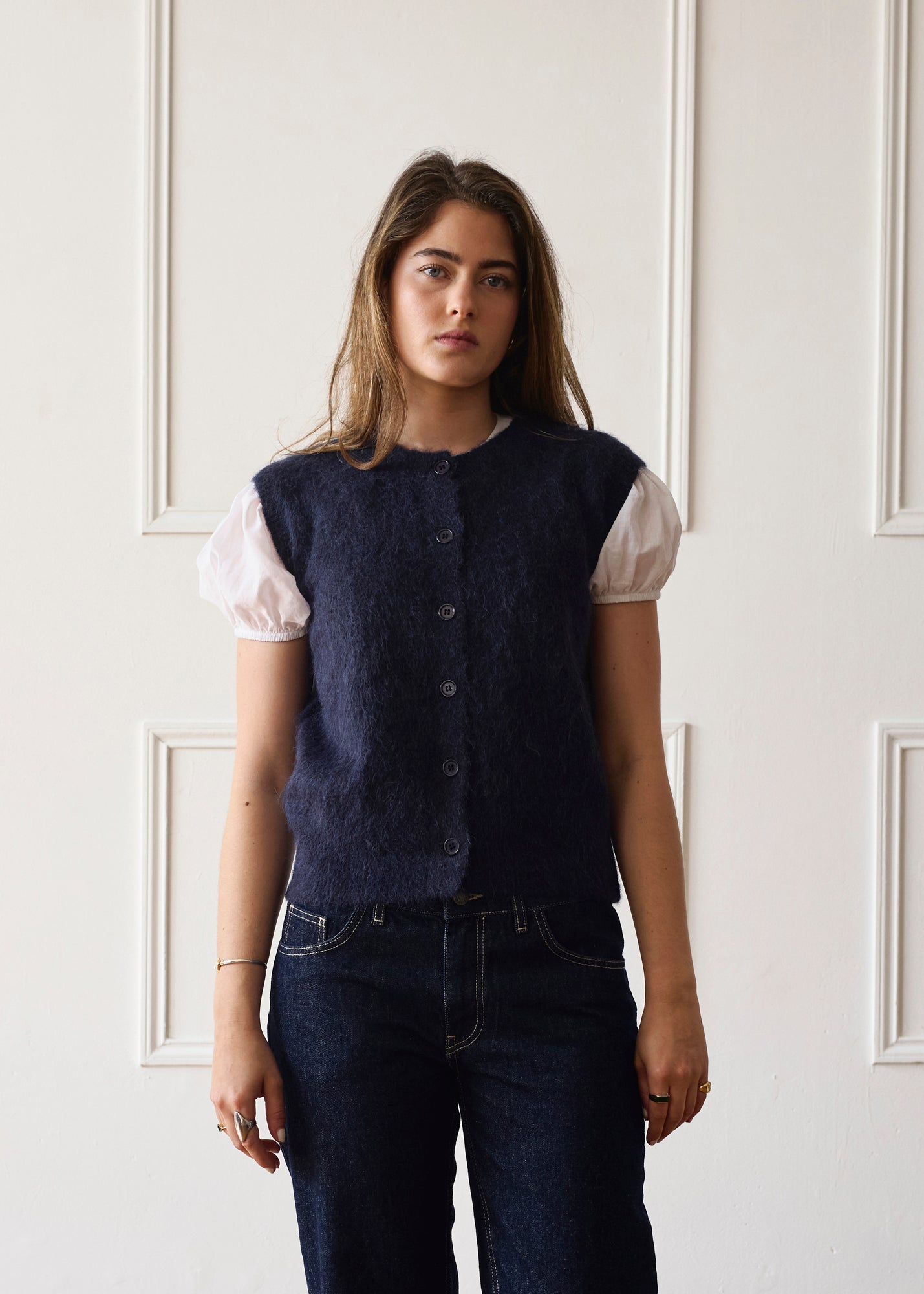 The Knit Vest - Navy