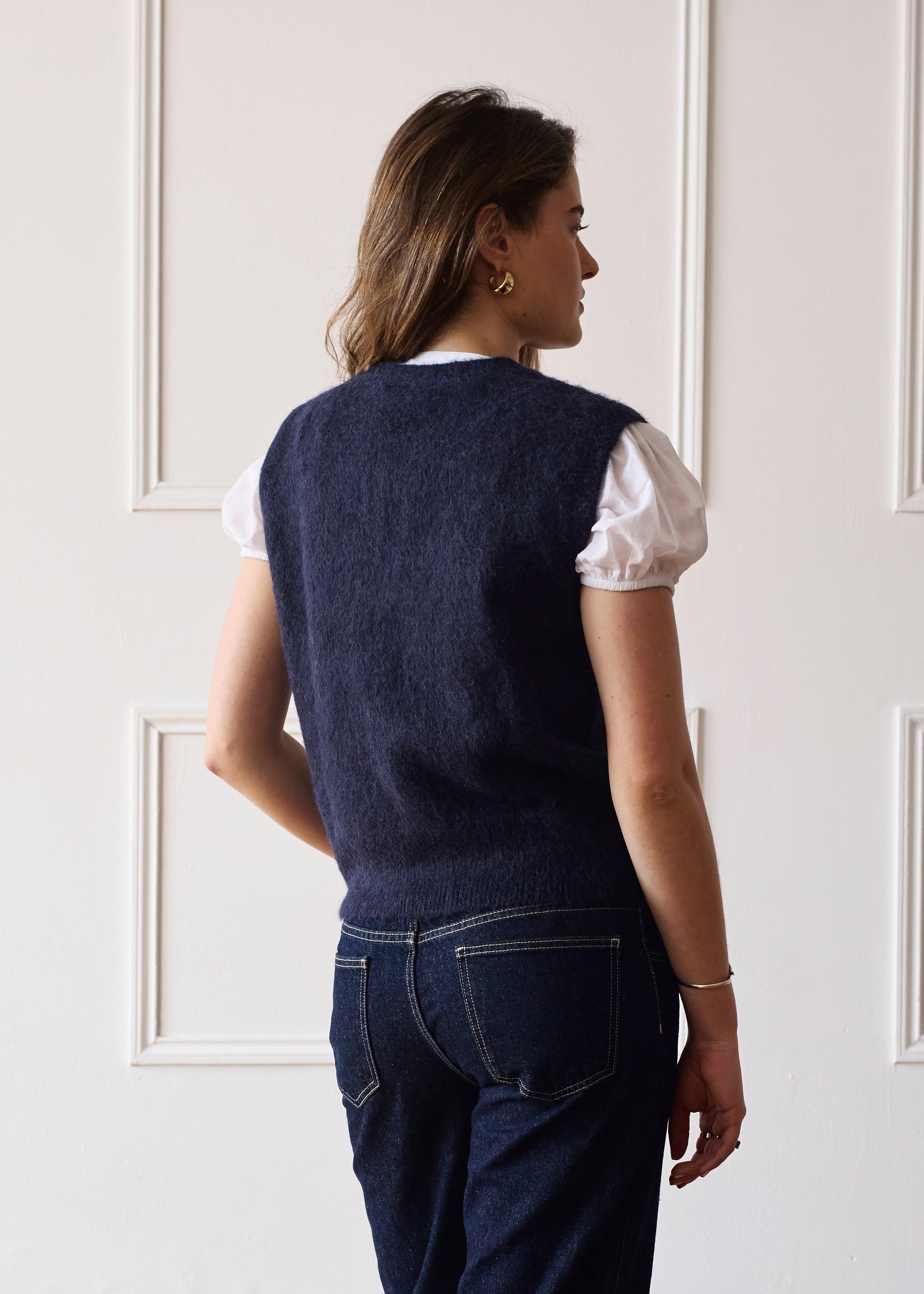 The Knit Vest - Navy