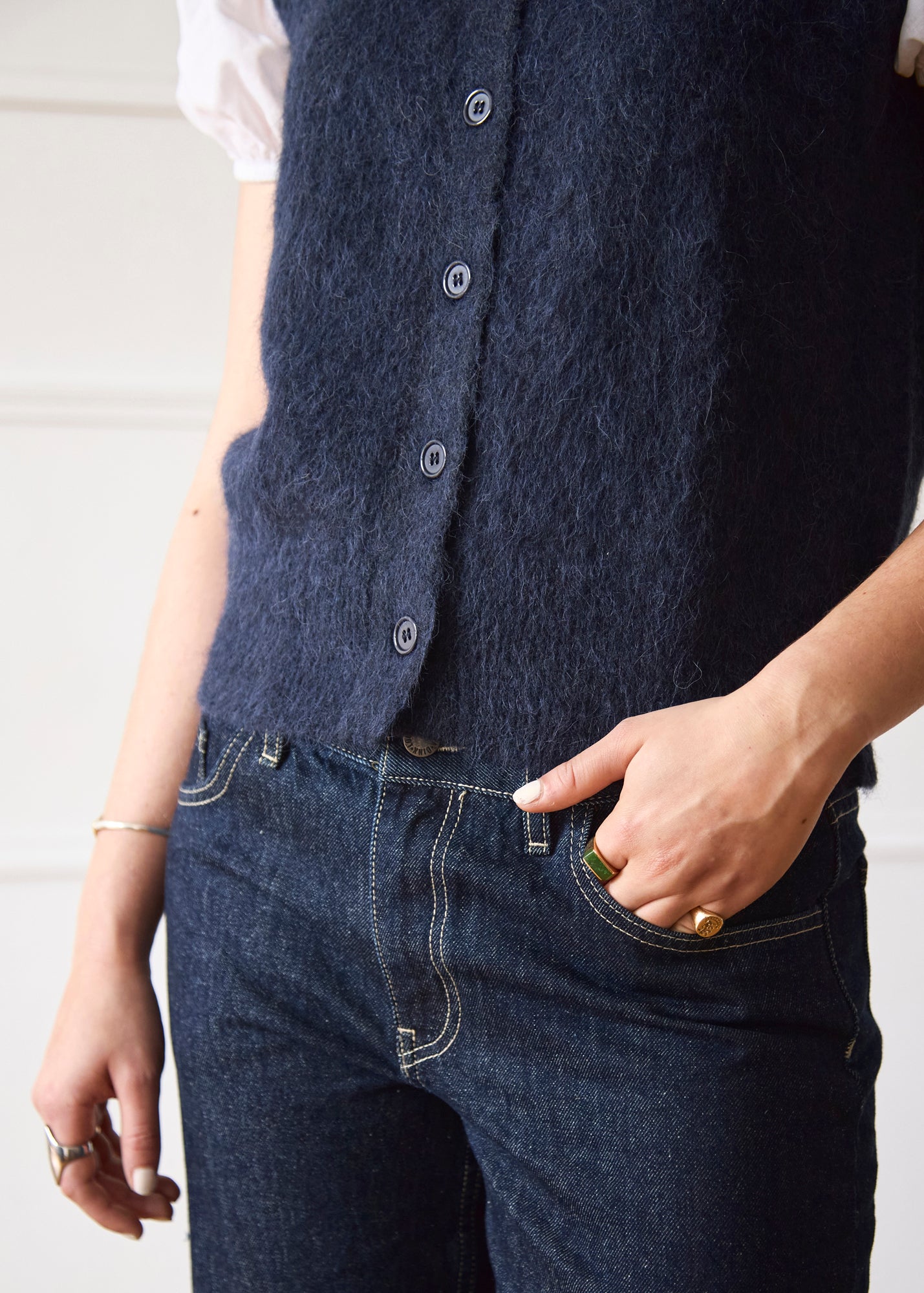 The Knit Vest - Navy