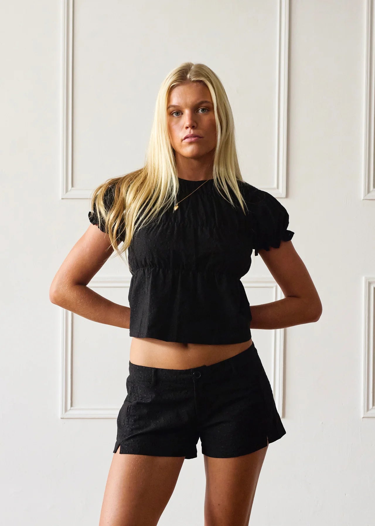 The Black Etta & Mini Shorts Co-Ord