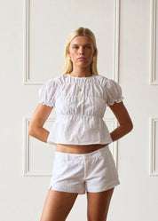 The Etta Blouse - White