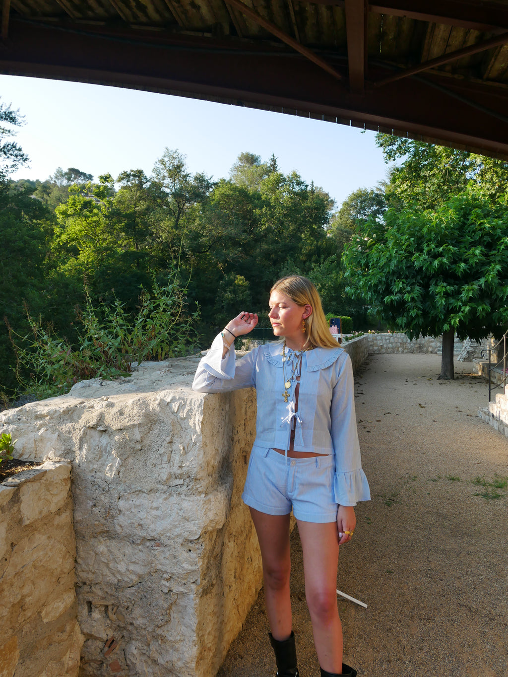 Sadie Shorts - Baby Blue