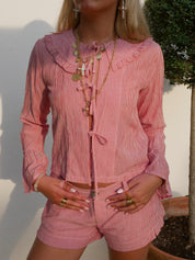 The Sadie Shirt - Red