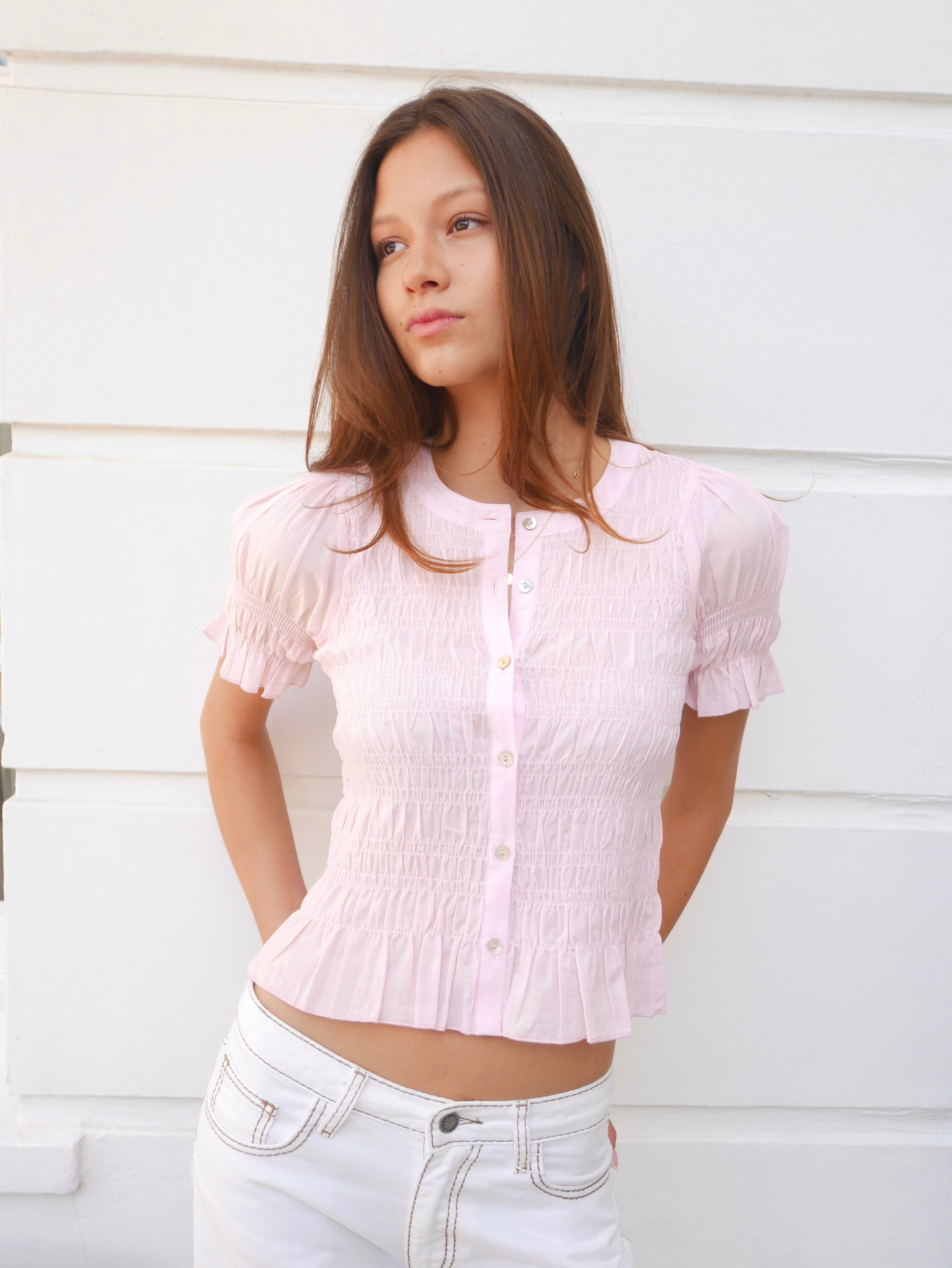 The Esme Blouse - Pink