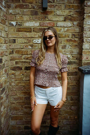 The Esme Blouse - Cocoa