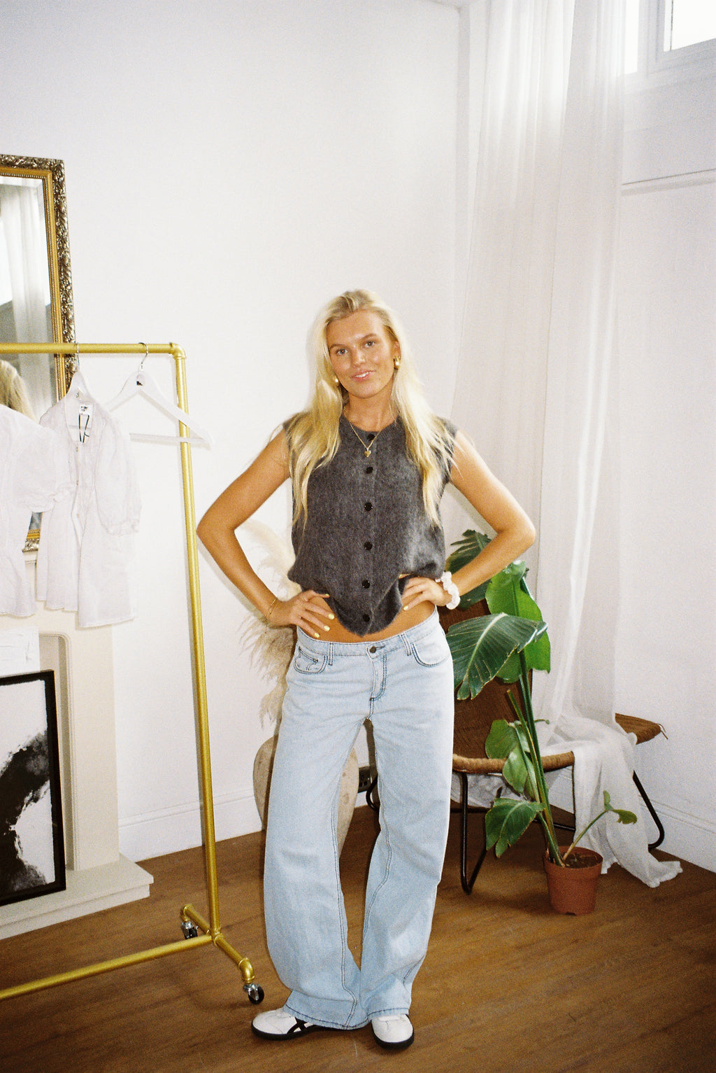 Knit Vest - Dark Grey