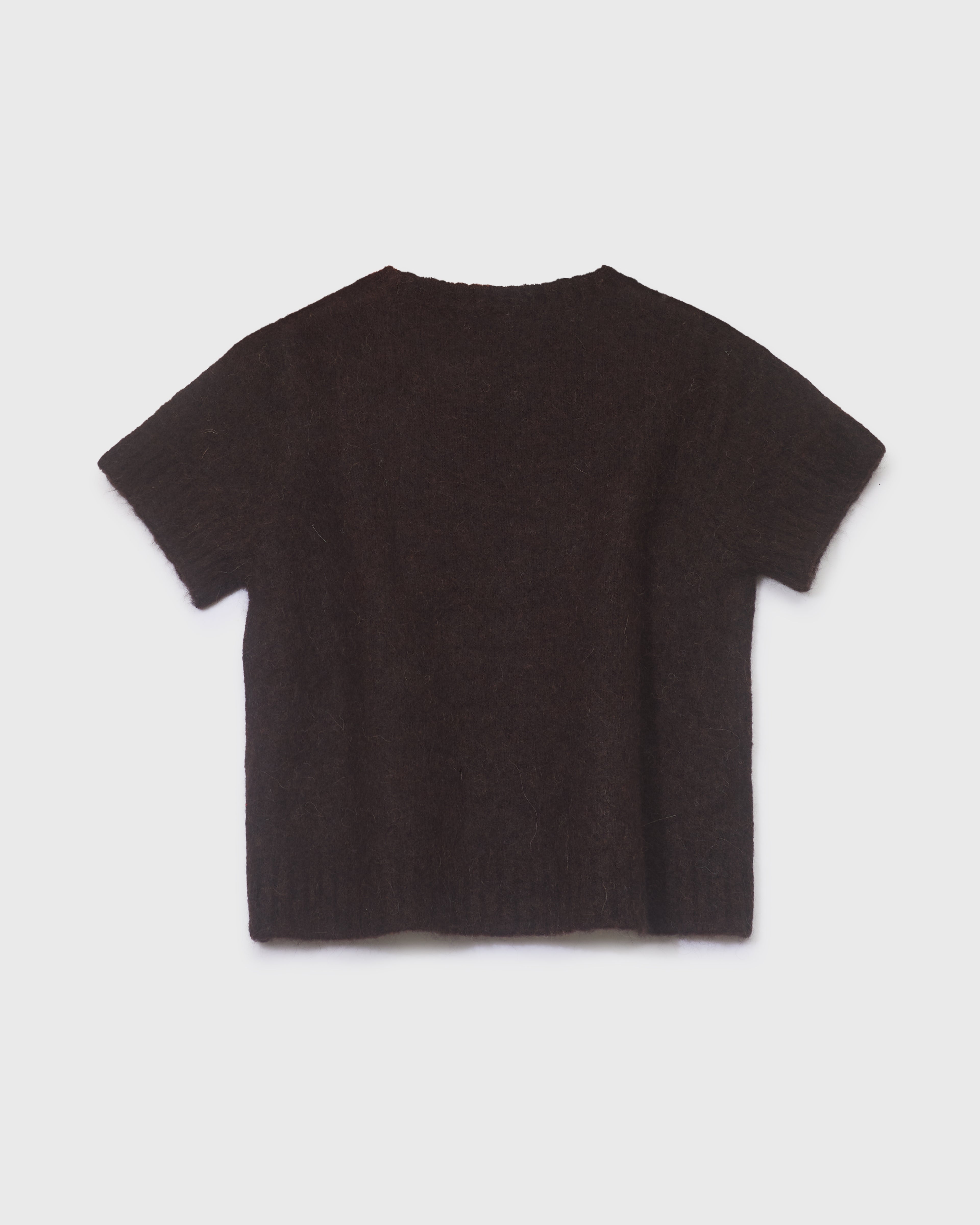 The Short Sleeve Knit - Chocolate