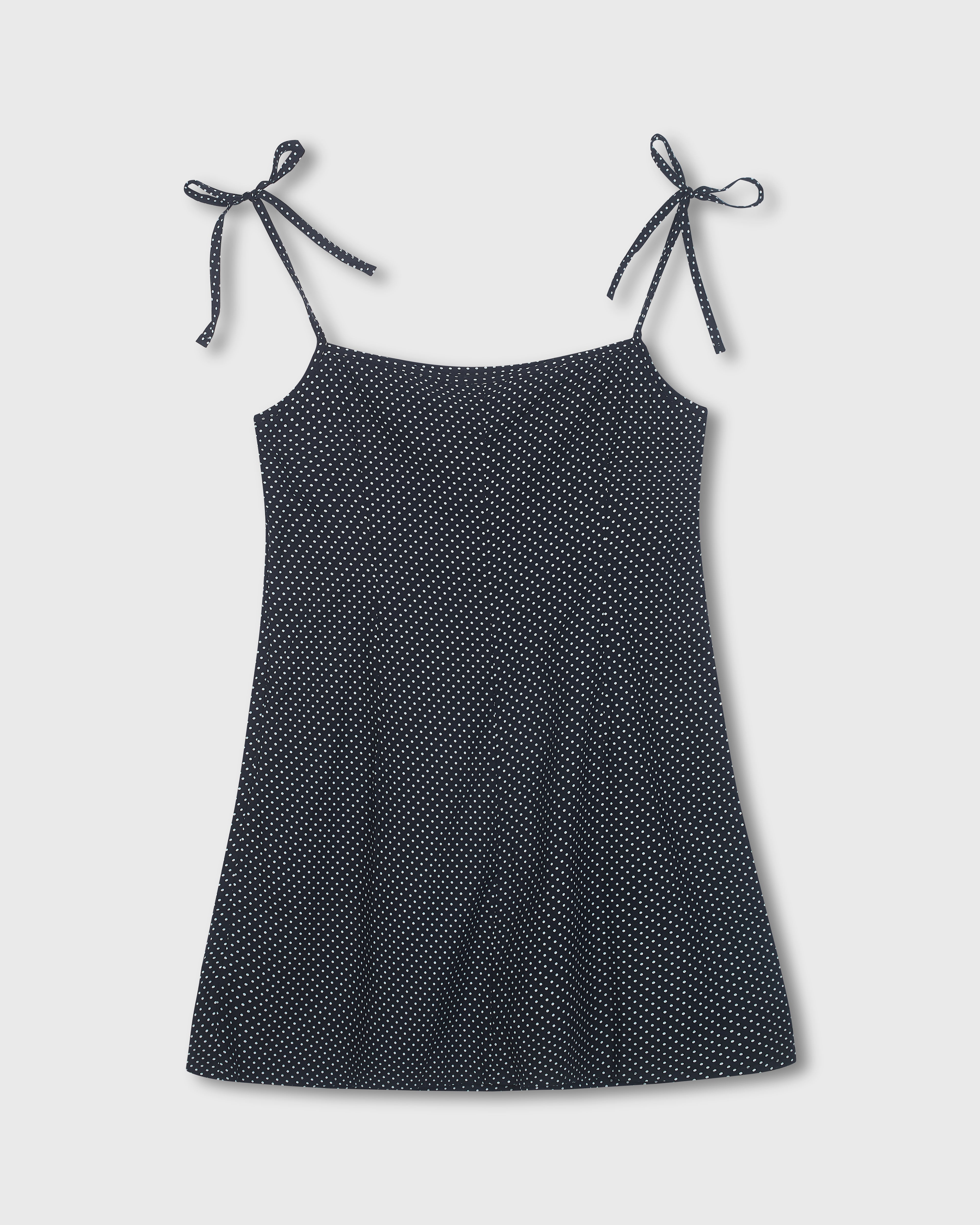 Tansy Dress - Black & White Polka Dot