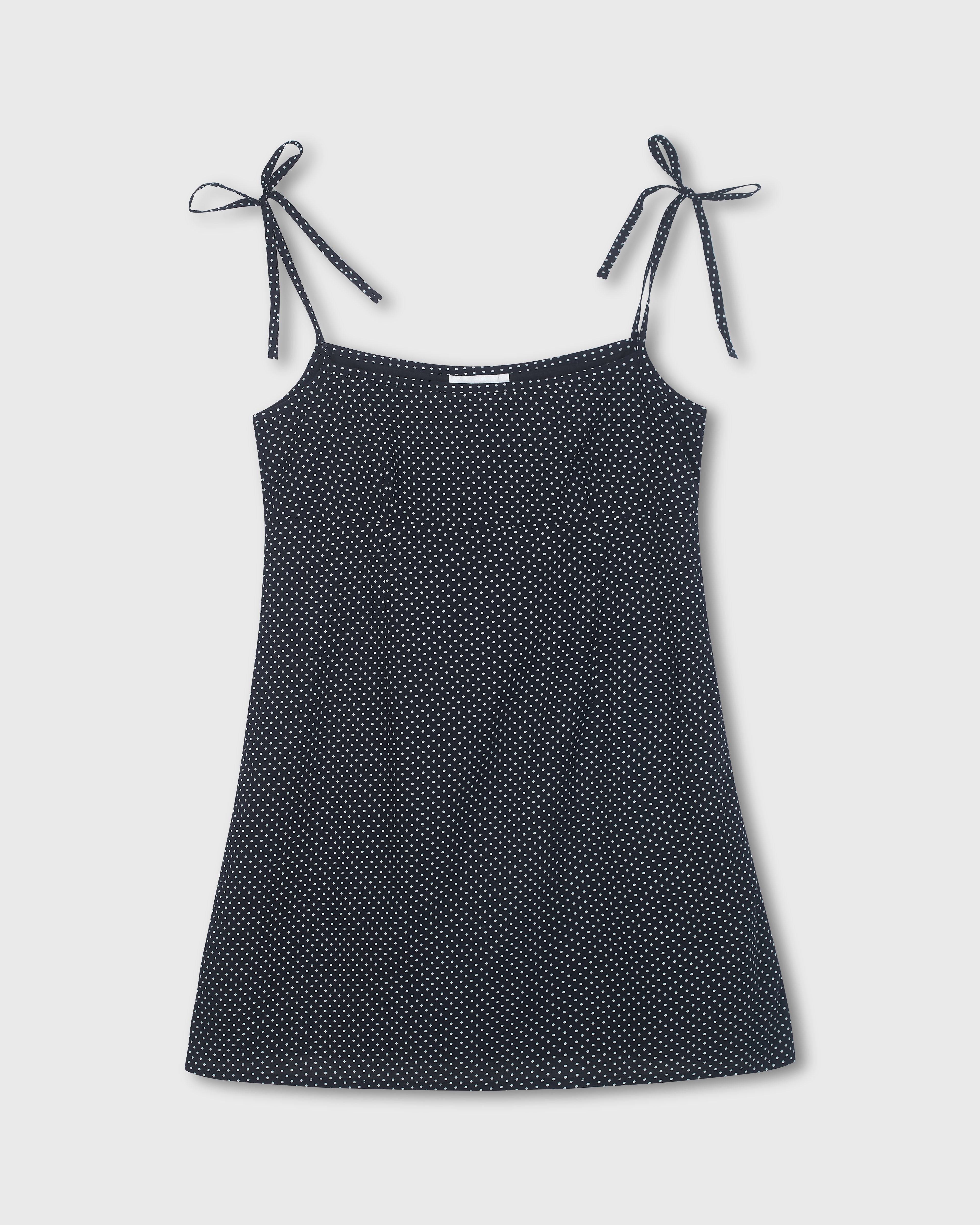Tansy Dress - Black & White Polka Dot