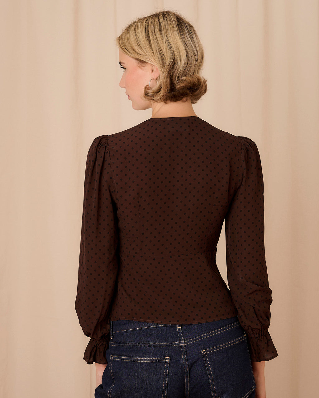 Della Blouse - Brown
