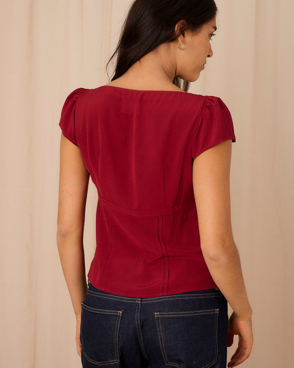 Dulcie Blouse - Burgundy