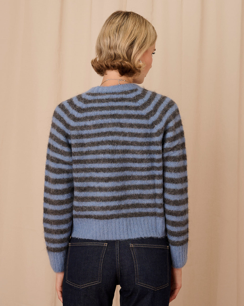 Cara Jumper - Blue & Grey