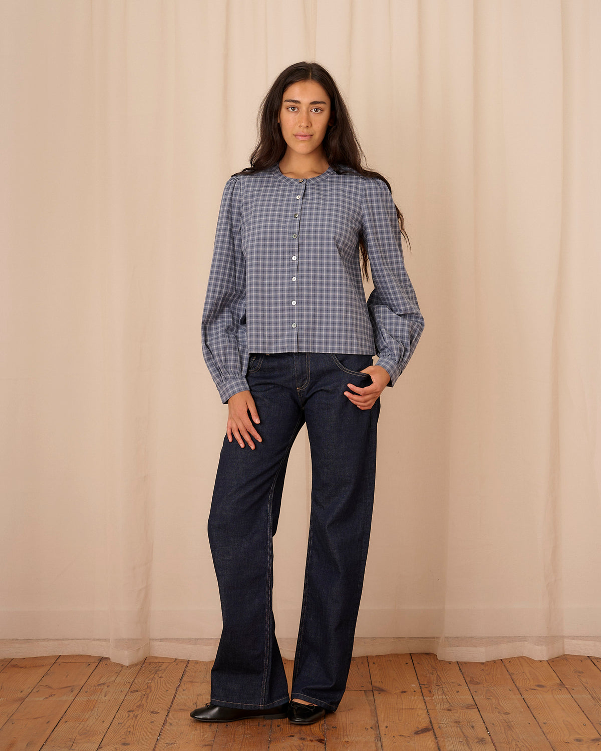 Piper Shirt - Navy Check