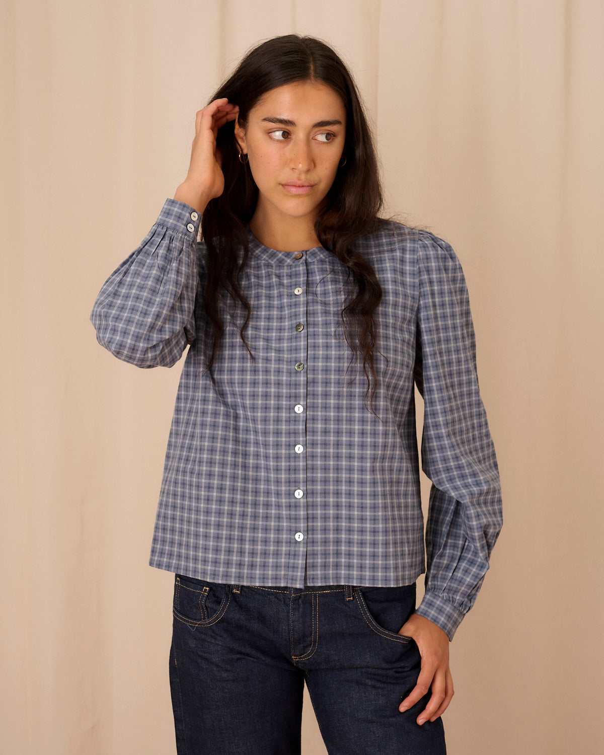 Piper Shirt - Navy Check