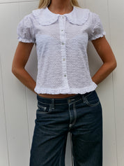 The Bonnie Blouse - White
