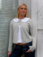 The Elsa Cardigan - Light Grey