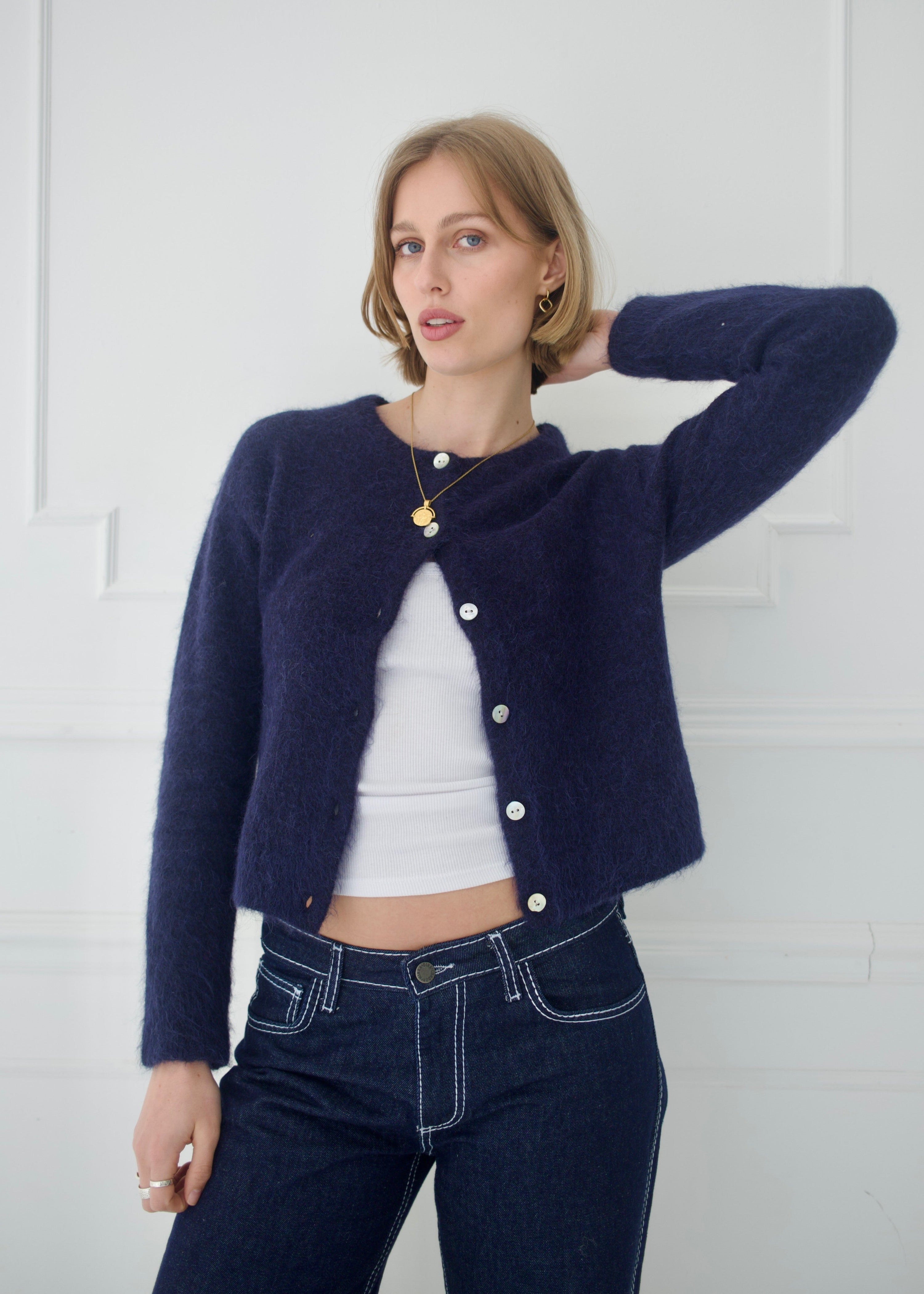 The Elsa Cardigan - Navy