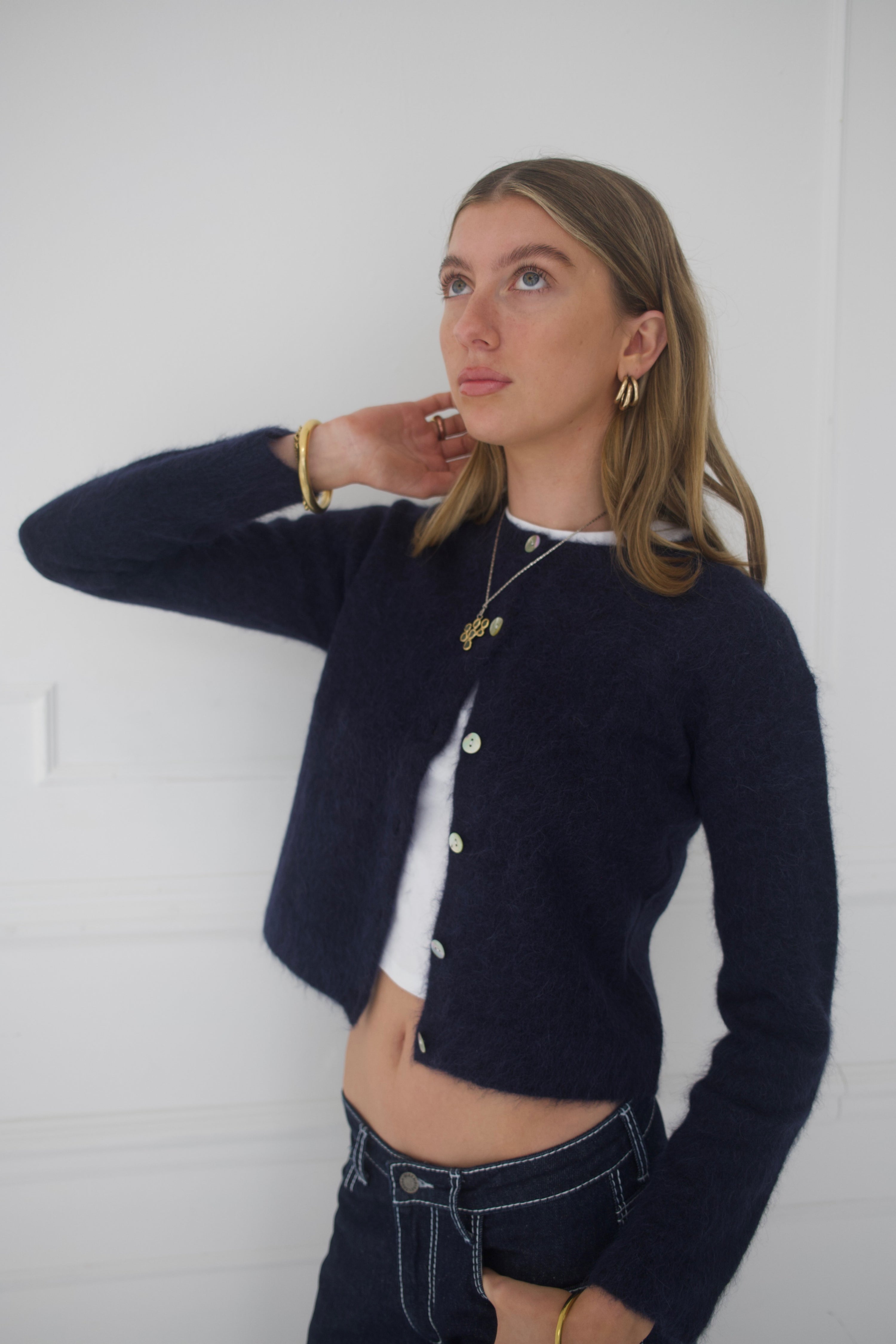 The Elsa Cardigan - Navy