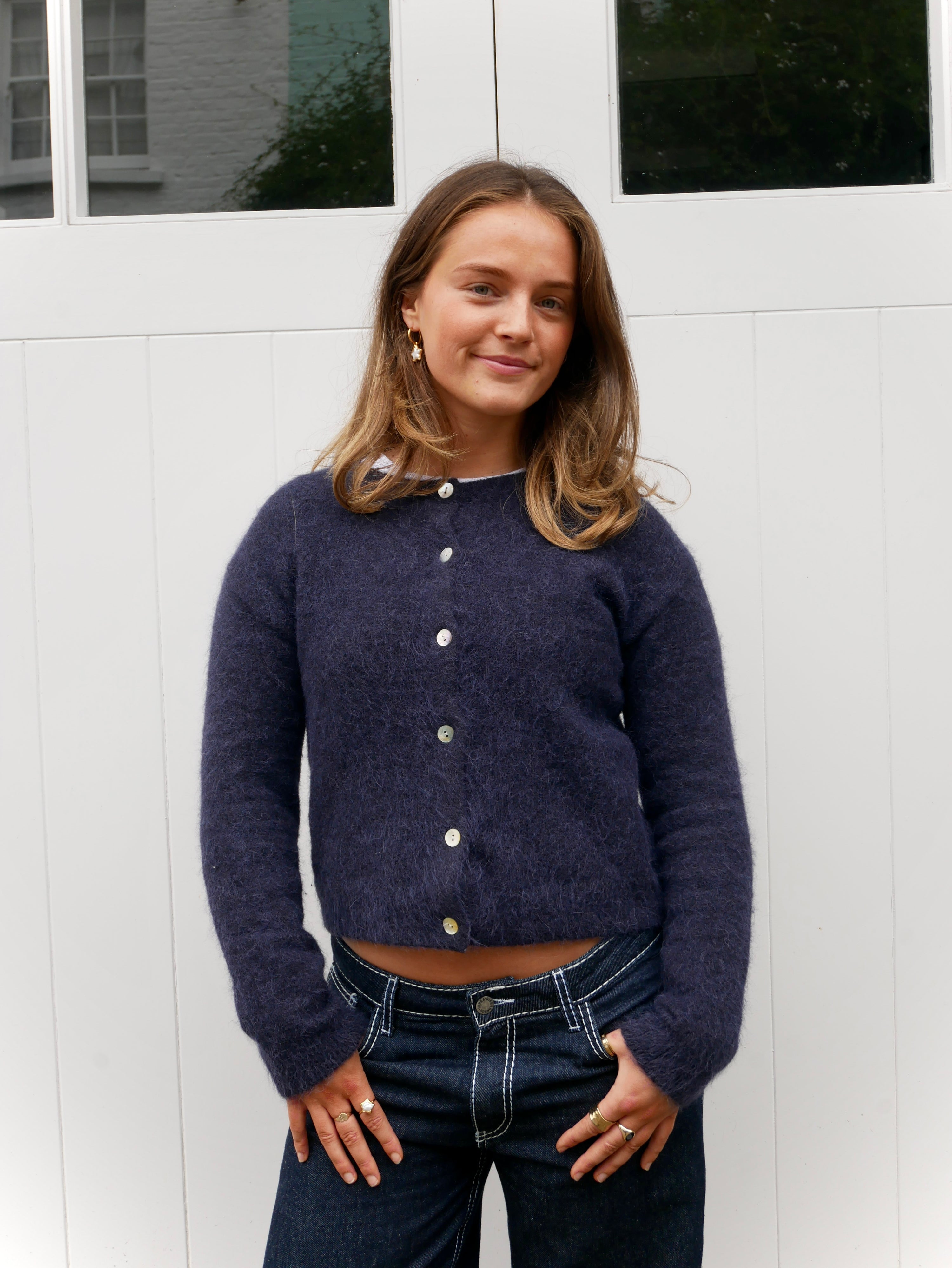 The Elsa Cardigan - Navy