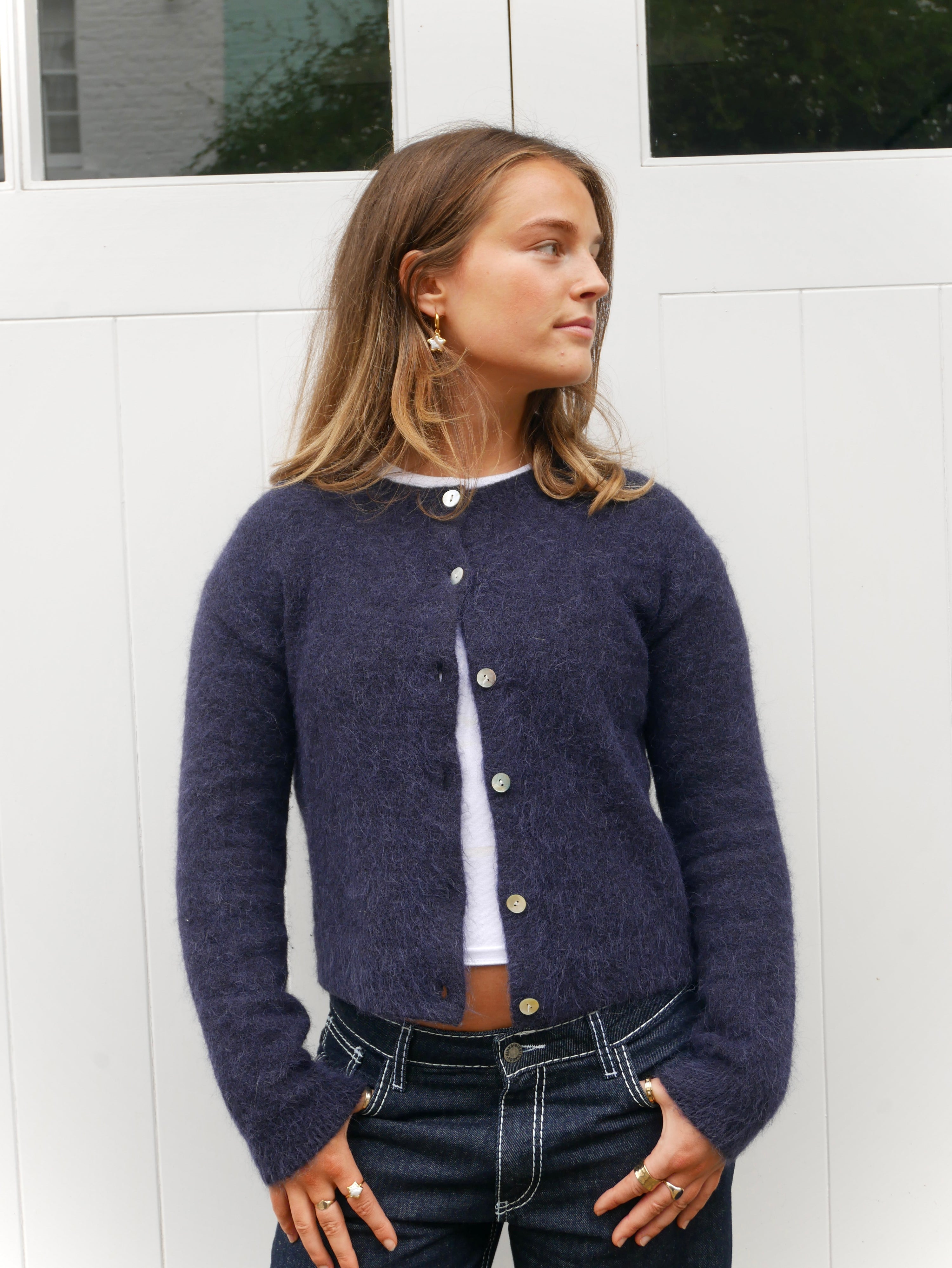 The Elsa Cardigan - Navy