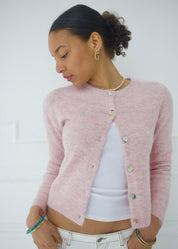 The Elsa Cardigan - Baby Pink