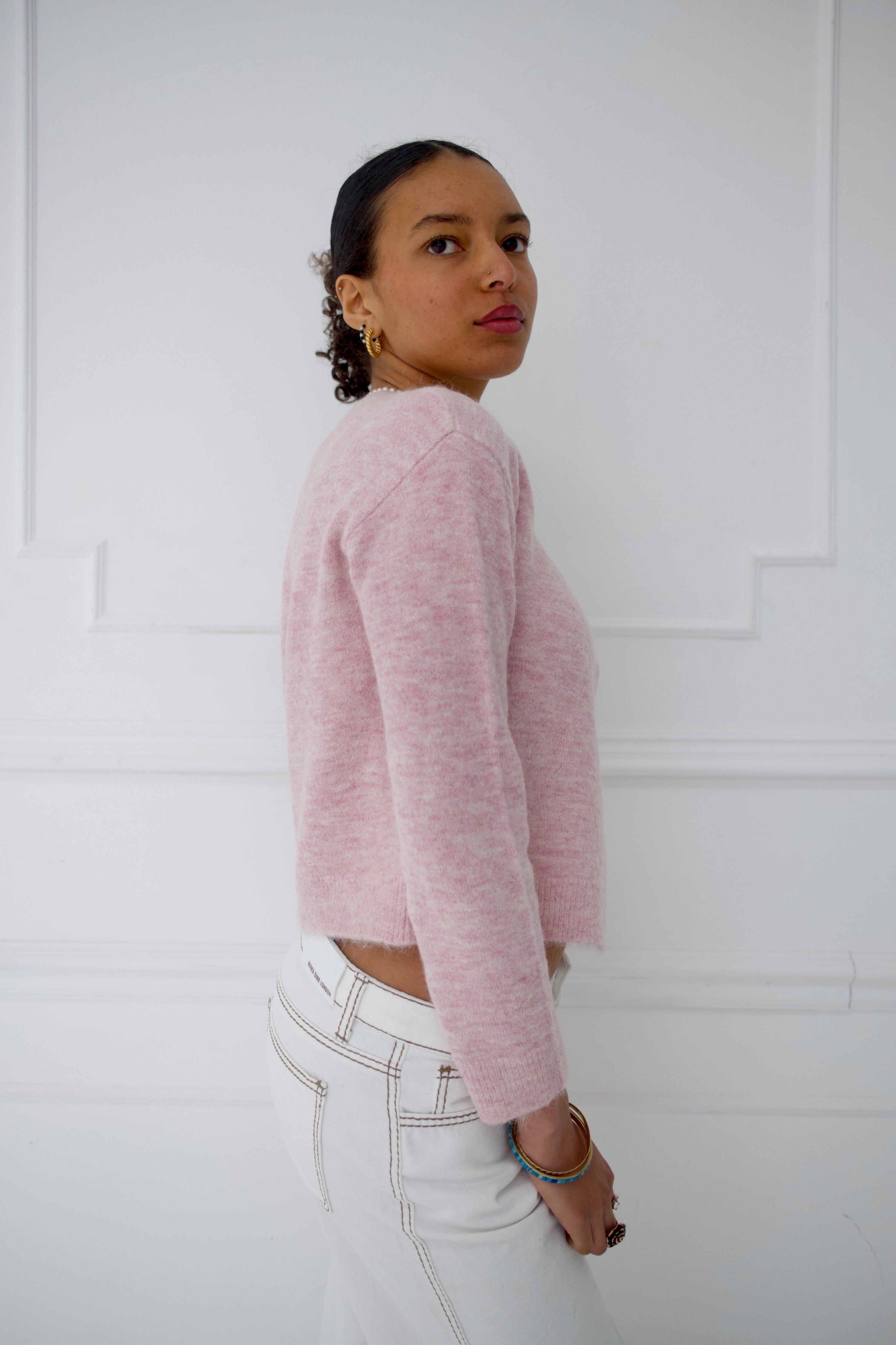 The Elsa Cardigan - Baby Pink