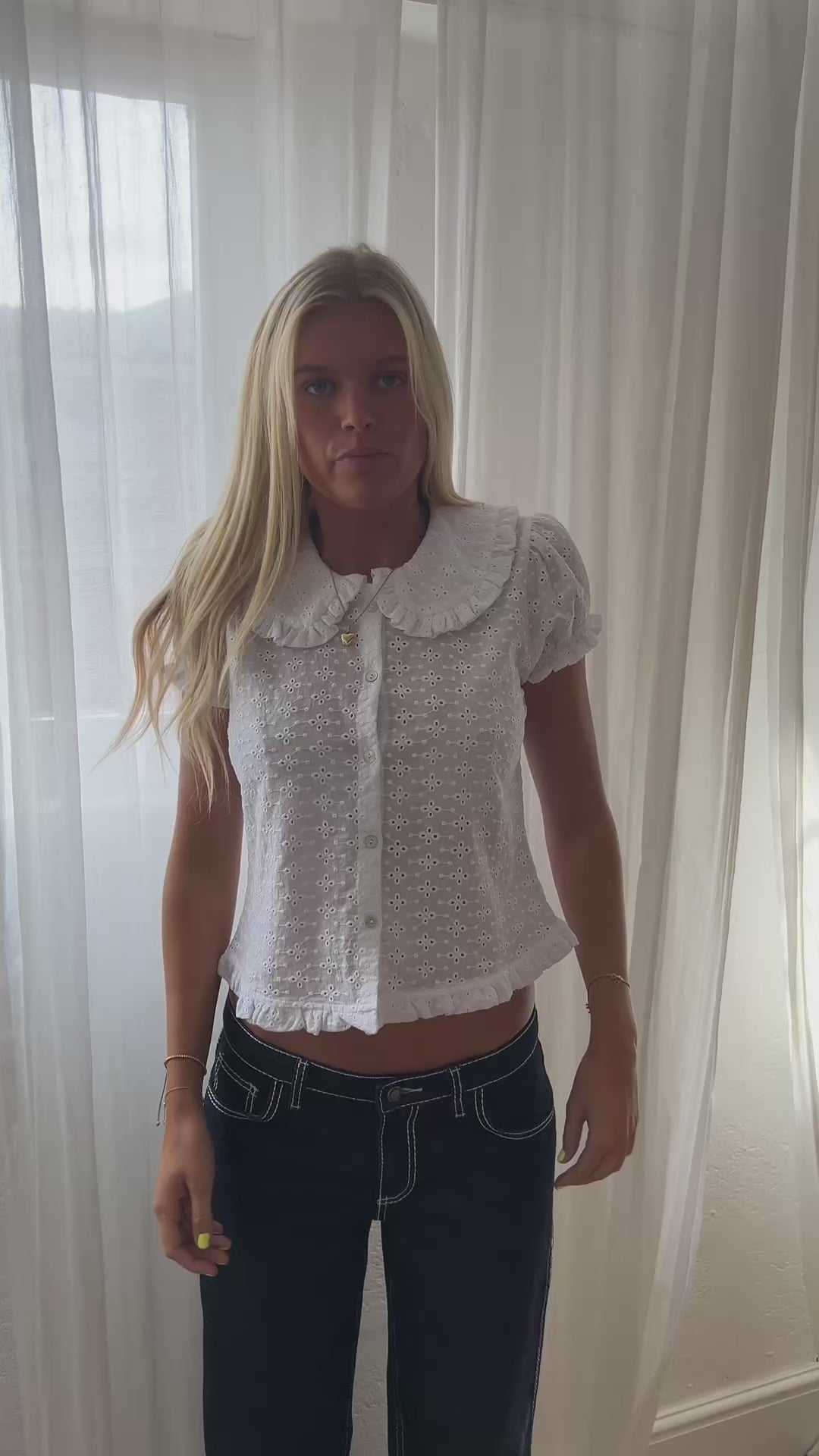 The Bonnie Blouse - White