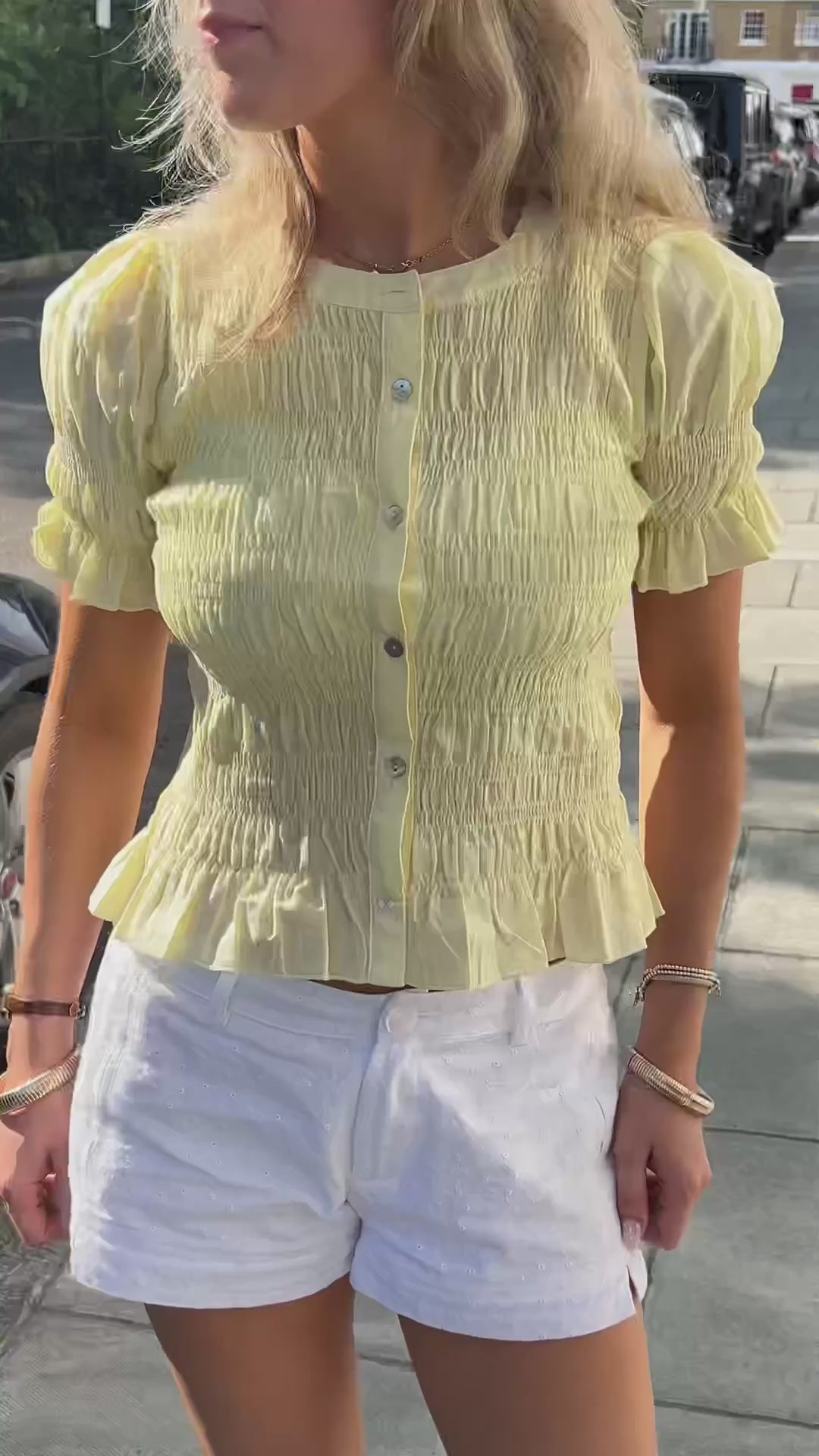 The Esme Blouse - Lemon