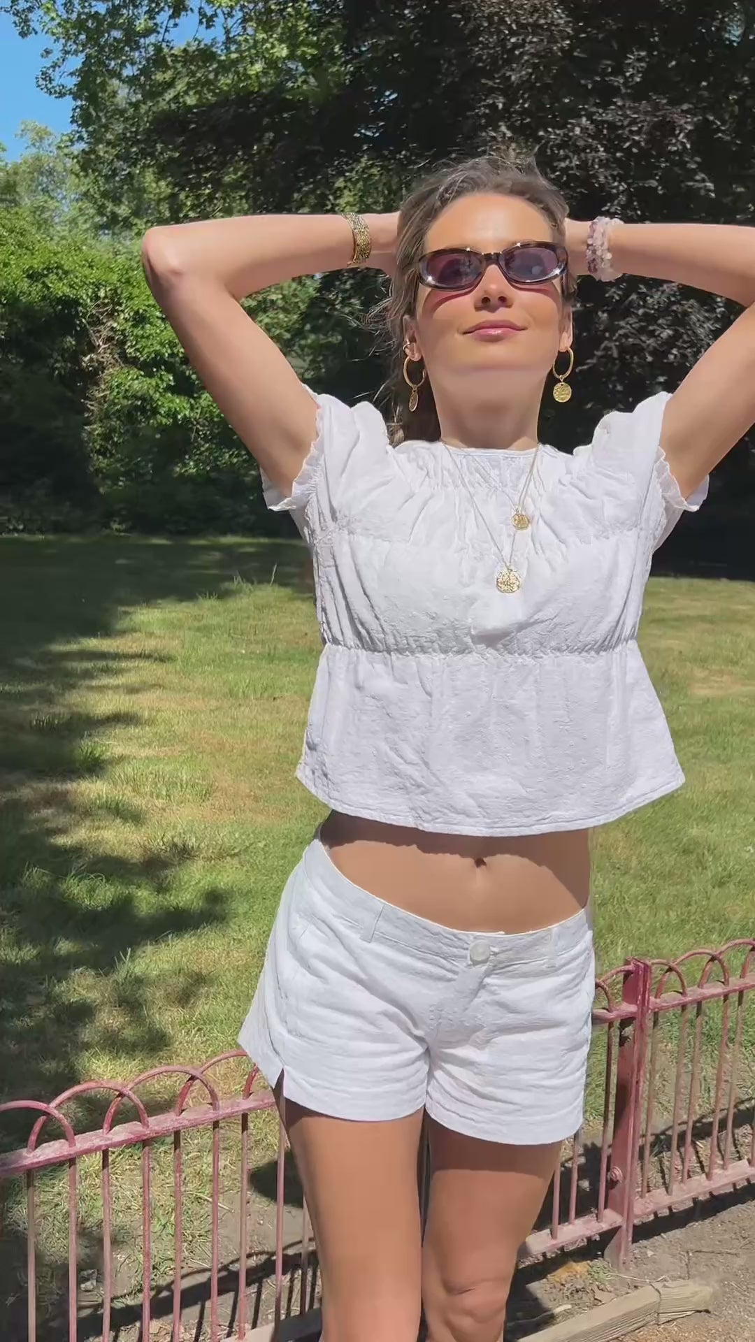 White Mini Shorts